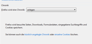 firefox Chronik